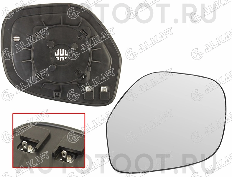 Стекло зеркала левого c подогревом -  для MITSUBISHI ASX, MITSUBISHI OUTLANDER