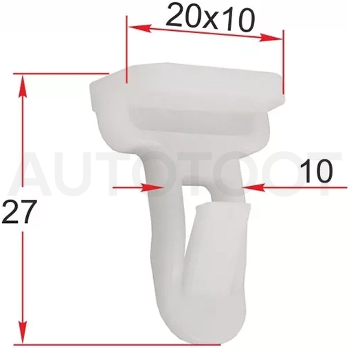 Клипса молдинга TOYOTA / LEXUS (Продажа по 10шт) - Артикул STM12202 - Производитель Sat - Фото, Отзывы, Цены
