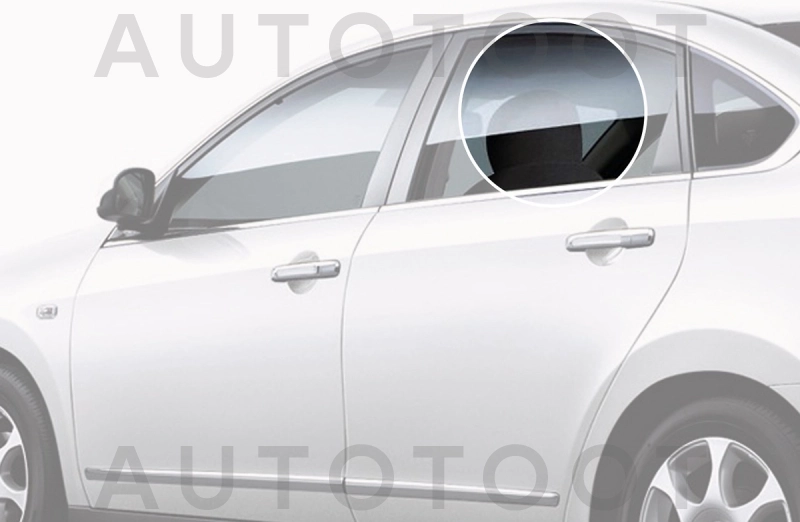 Стекло заднее левое опускное -  для NISSAN BLUEBIRD SYLPHY