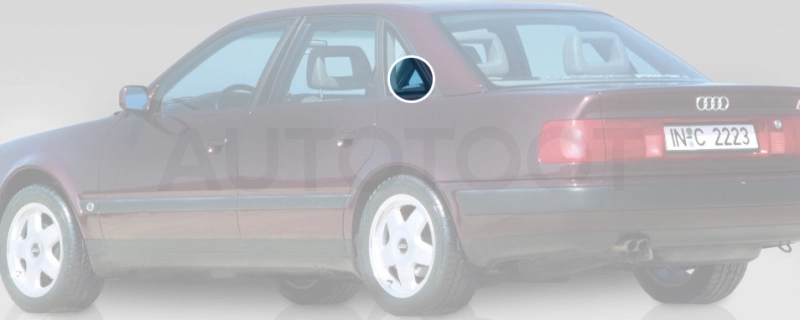 Стекло багажника боковое заднее левое -  для AUDI 100, AUDI A6