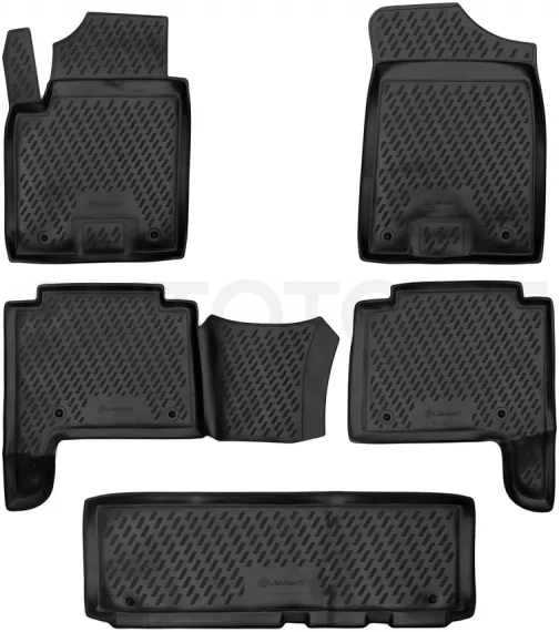 Коврики в салон NISSAN Patrol, 2010-, 5 шт. (полиуретан) / Ниссан Патрол - Артикул CARNIS00039 - Производитель Element - Фото, Отзывы, Цены