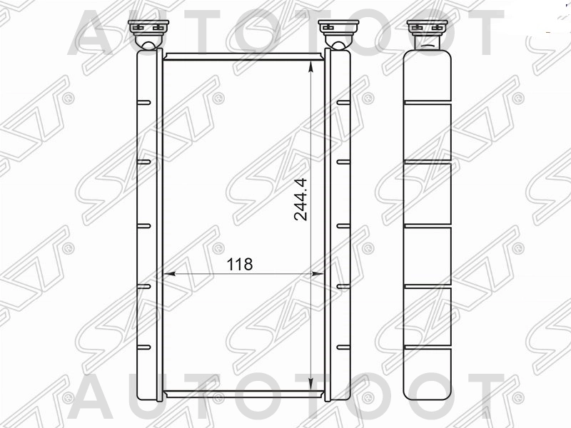 Радиатор отопителя салона -STMZ823950 Sat для MAZDA MPV