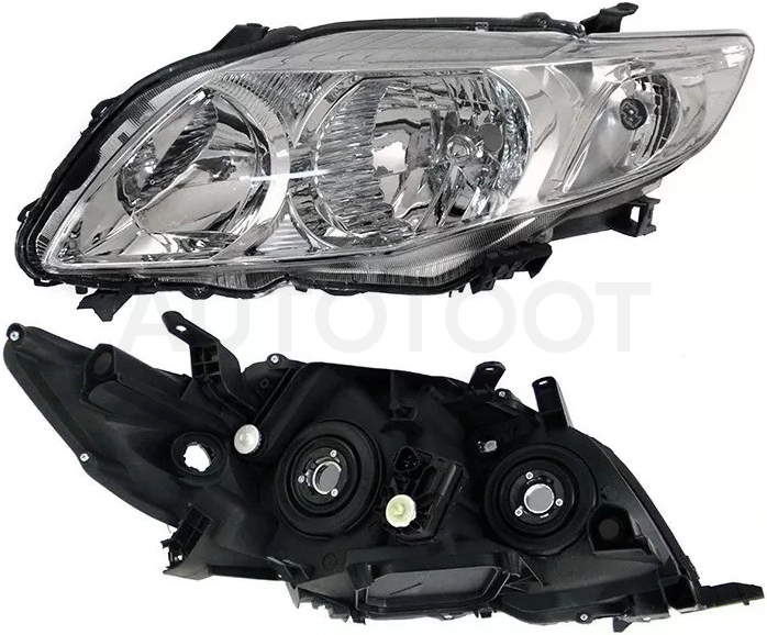 Фара Toyota Corolla (E150) 06-10 (Слева/ Галоген/ С электрокорректором)