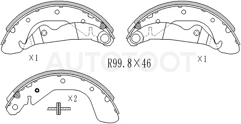 Колодки тормозные барабанные Chevrolet Lacetti 04-13 / Lanos 05-09