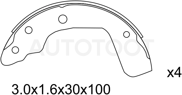 Колодки тормозные задние -ST5320063J02 Sat для SUZUKI SWIFT