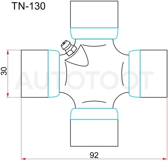 Крестовина карданного вала NISSAN PATHFINDER R51 04-12 /SOLLERS ATLANT /CHEVROLET TAHOE 95-14/FORD T