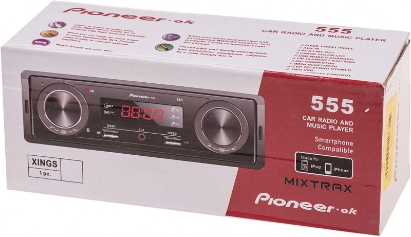 Pioneer Автомагнитола Pioneer.ok 555 - Артикул 555PIONEEROK - Производитель Pioneer - Фото, Отзывы, Цены