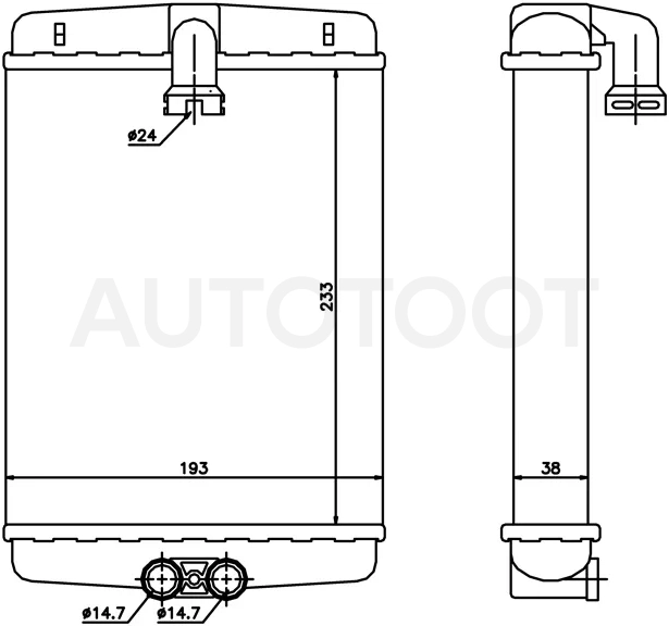 Радиатор отопителя салона Mercedes-Benz E-Class 95-03 - Артикул ST870036 - Производитель Sat - Фото, Отзывы, Цены