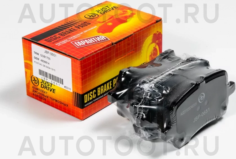 Колодки тормозные дисковые передние GDB1755 - Артикул JBP0651 - Производитель Just Drive - Фото, Отзывы, Цены