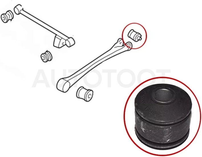 Сайлентблок Subaru Forester 97-08 / Impreza 92-07 / Legacy 93-98 / Outback 94-99 (Зад)