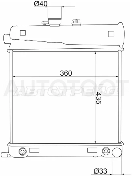Радиатор Mercedes-Benz C-Class 93-01 / E-Class 84-03 / A-Class 97-04 / CLK-Class 97-02 - Артикул SGMB0008 - Производитель Sat - Фото, Отзывы, Цены