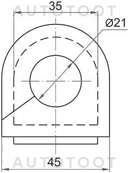 Втулка переднего стабилизатора d=22мм -ST4881502110 Sat для TOYOTA AVENSIS, TOYOTA COROLLA, TOYOTA COROLLA FIELDER