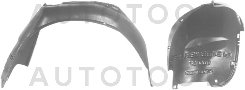 Подкрылок переднего крыла правый -AD11004AR Tyg для AUDI 100