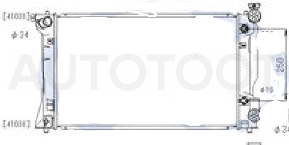 Радиатор охлаждения МКПП/АКПП бензин 1AZ / 2AZ-FE -PRS4005 Patron для TOYOTA AVENSIS