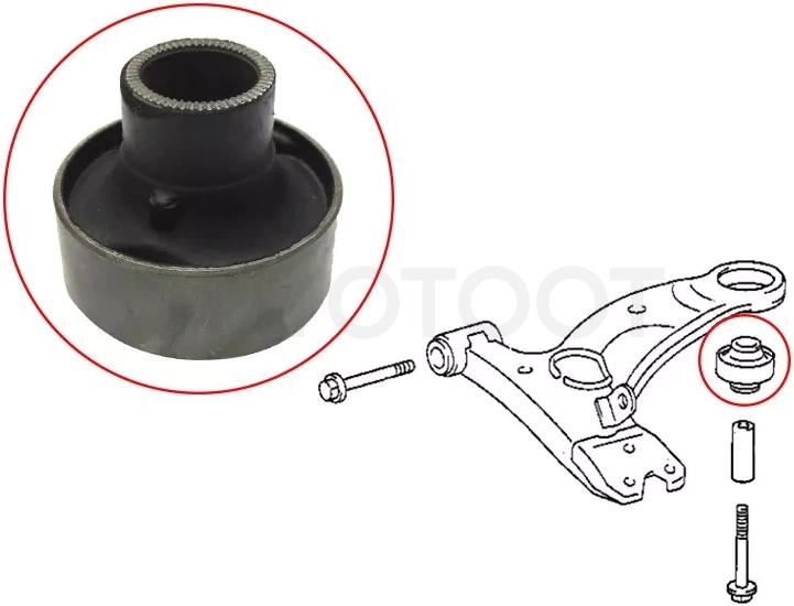 Сайлентблок рычага Toyota Caldina (T190,T210) 92-02 / Ipsum 96-01 - Артикул ST4865520260 - Производитель Sat - Фото, Отзывы, Цены
