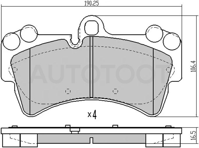 Колодки тормозные (Спереди) Audi Q7 05-15 / Volkswagen Touareg 02-10 - Артикул ST7L0698151P - Производитель Sat - Фото, Отзывы, Цены