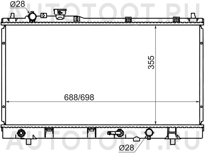 Радиатор охлаждения -SGMZ00012 Sat для MAZDA 5 (PREMACY)