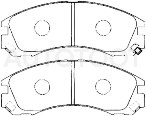 Колодки тормозные (Спереди) Mitsubishi L200 86-06 / Outlander 02-22 / Pajero 91-06 / Pajero Sport 96-08 / Citroen C-Crosser 07-12 / Mitsubishi 3000GT 94-99 / Airtrek 01-05 / Eclipse 94-99 / FTO 94-01 / Peugeot 4007 07-14
