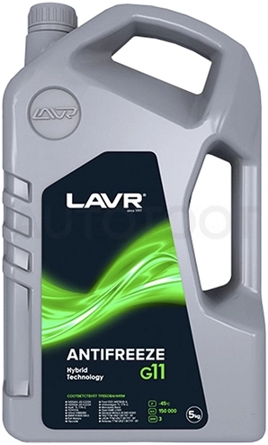 Антифриз зеленый готовый -45С G11, 5л LAVR