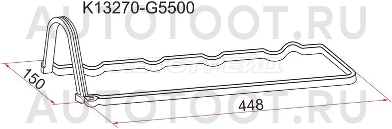 Прокладка клапанной крышки NS LD20+T, C22/C23 - Артикул K13270G5500 - Производитель Sat - Фото, Отзывы, Цены