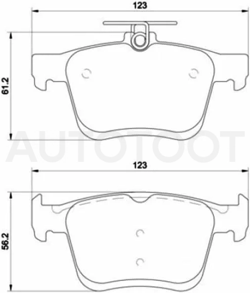 Колодки тормозные (Сзади) Audi A3 12-19 / Skoda Kodiaq 16-22 / Volkswagen Golf 12-19 / Passat 80- / Tiguan 16- / Audi Q2 16- / S3 13-16 / TT 14-19 / TTS 14-17 / Jetta VA3 19- / SEAT Ateca 16- / Leon 12-15 / Skoda Superb 15-19 / Volkswagen Golf Sportsvan 1