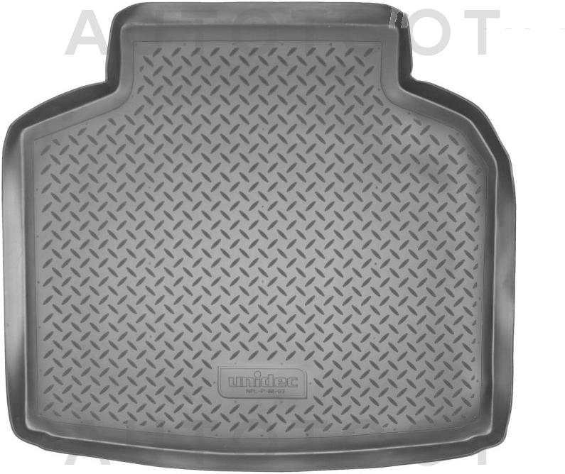 Коврик в багажник NORPLAST, черный, полиуретан, седан -  для TOYOTA AVENSIS