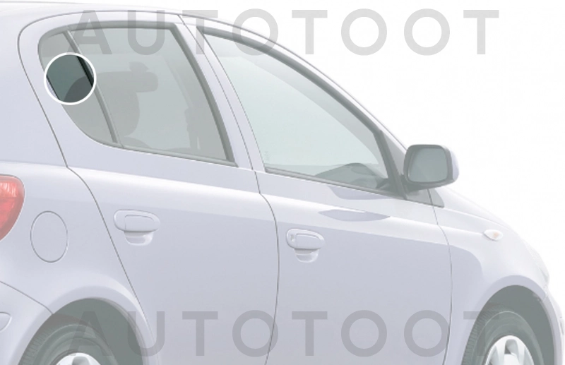 Стекло форточки (уголок) задней правой двери -  для TOYOTA VITZ, TOYOTA YARIS