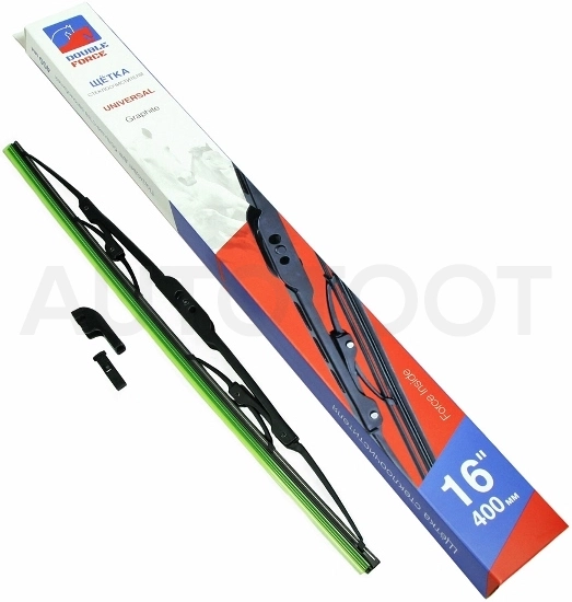 Щетка стеклоочистителя каркасная 400мм (16") DOUBLE FORCE