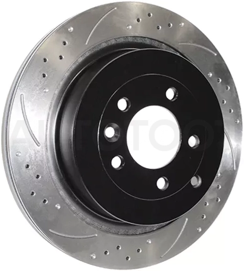 Комплект дисков тормозных зад перфорированные LAND ROVER DISCOVERY IV 09-/RANGE ROVER III 05-12/SPOR