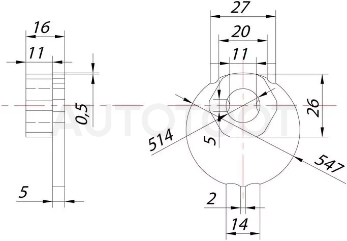 Гайка эксцентрика нижнего рычага TOYOTA FJ CRUISER/SURF/LAND CRUISER/PRADO/LEXUS GX/LX470 98