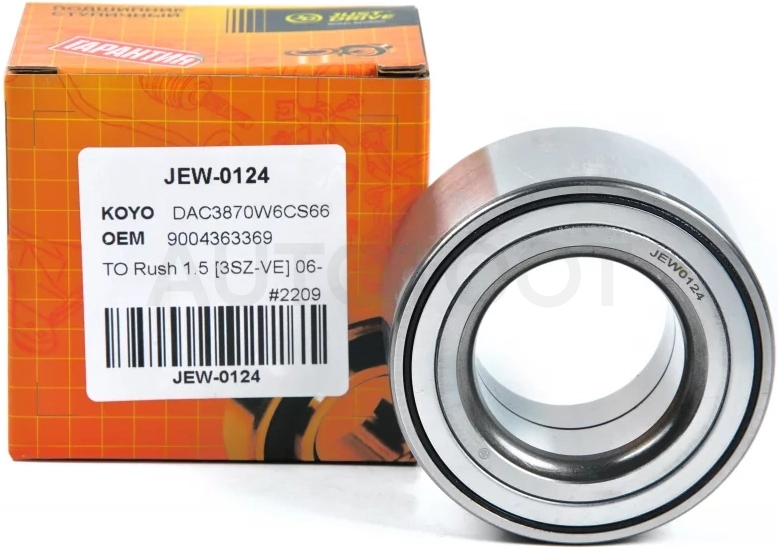 Подшипник, передний (DAC3870W-6CS66) (с ABS) - Артикул JEW0124 - Производитель Just Drive - Фото, Отзывы, Цены