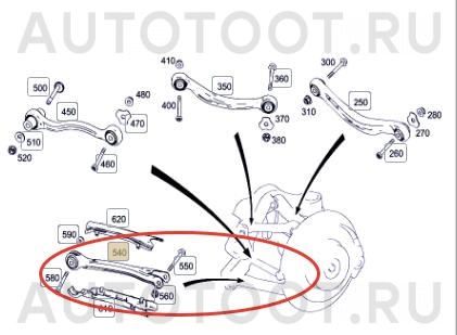 Рычаг задний нижний поперечный левый=правый -5703615SX Stellox для MERCEDES E-CLASS, MERCEDES C-CLASS