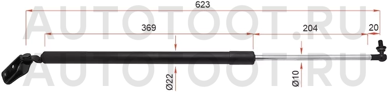 Амортизатор крышки багажника правый -STLC6262620F Sat для MAZDA MPV