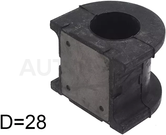 Втулка стабилизатора Toyota Land Cruiser (J100) 98-07 / Lexus LX 98-07 / Toyota Land Cruiser Cygnus 98-07 (Перед/ 28.00)