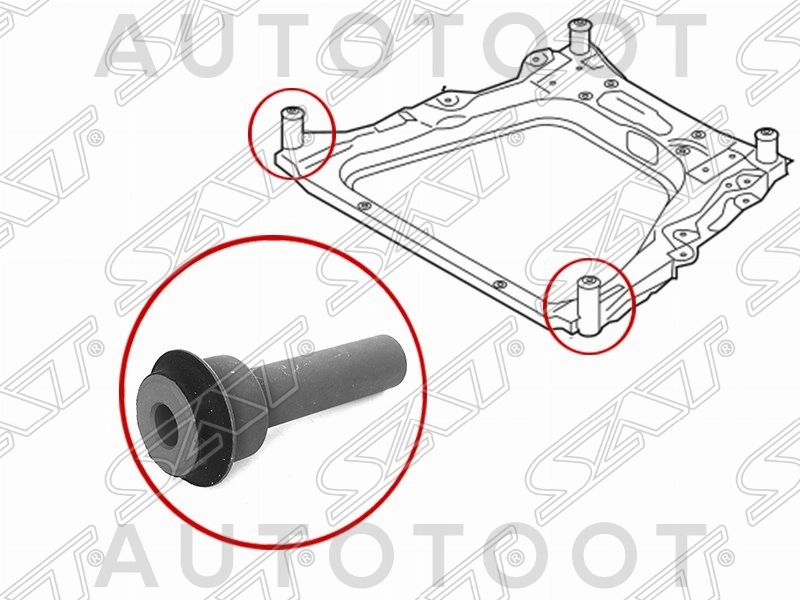 Сайлентблок подрамника передний -7701925SX Stellox для NISSAN JUKE, NISSAN QASHQAI, NISSAN X-TRAIL, RENAULT KOLEOS