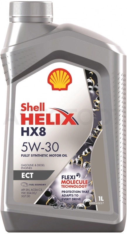 Масло моторное синтетическое Shell Helix HX8 ECT 5W-30 1л - Артикул 550048036 - Производитель SHELL - Фото, Отзывы, Цены