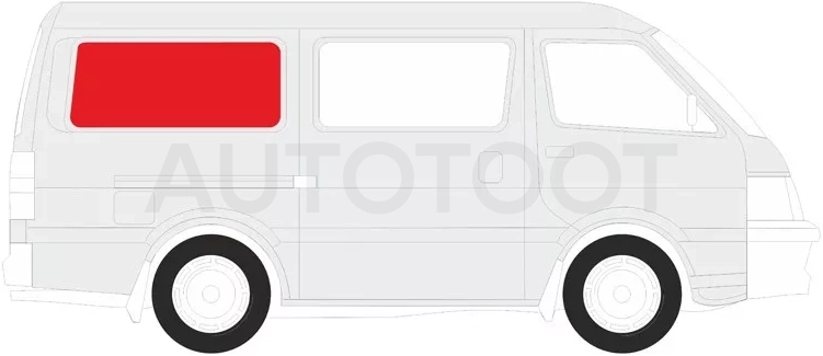 Стекло кузова боковое (не опускное) (Справа/ Цвет зеленый) Hyundai H1 97-07 / JAC Refine 06-11