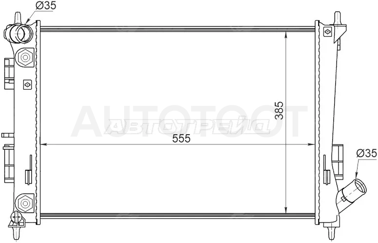 Радиатор Hyundai Creta 15-20 - Артикул HY0020 - Производитель Sat - Фото, Отзывы, Цены