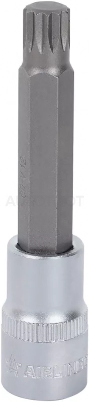 Головка торцевая 1/2" со вставкой SPLINE M12, L=100мм - Артикул ATBS68 - Производитель Airline - Фото, Отзывы, Цены