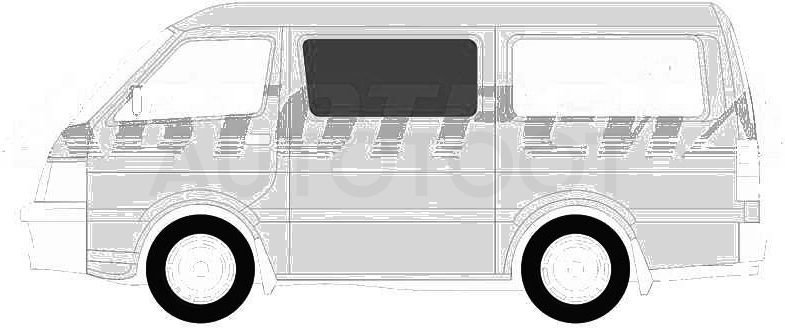 Стекло заднее левое опускное NISSAN SERENA /SUZUKI LANDY C25 VAN 2 C25 VAN 2005-