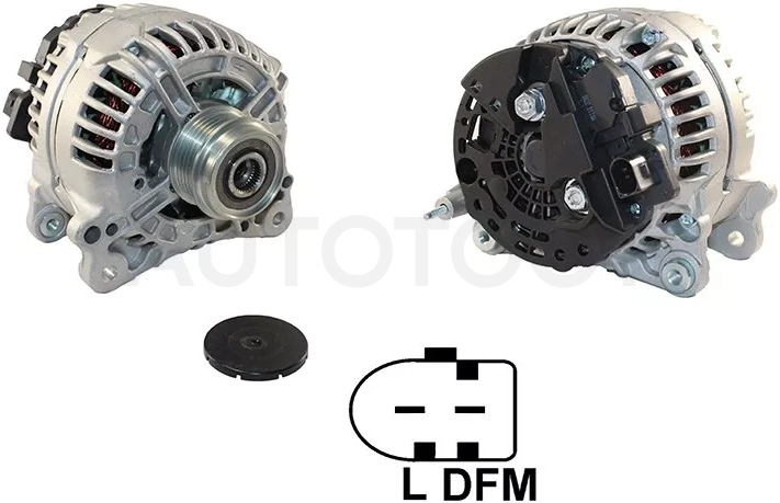 Генератор AUDI A4/A6 95-05/SKODA OCTAVIA 01-10/VW PASSAT/TOUAREG 1.9TD 96-05 12V 120A