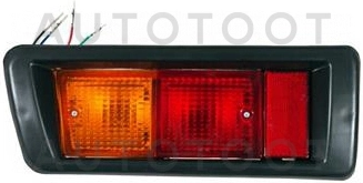 Фонарь задний левый в бампер (с рамкой, красно-желтый) -ST21219C0L Sat для TOYOTA LAND CRUISER PRADO