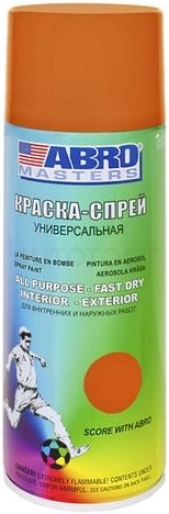 Краска спрей оранжевая Abro Masters ABRO SP-065-AM 400мл.