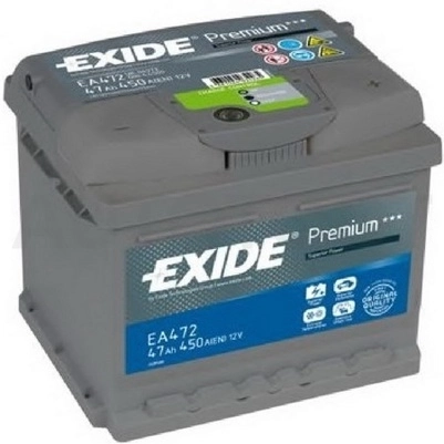 Аккумулятор EXIDE 47Ah 450A обратная полярность(-+)