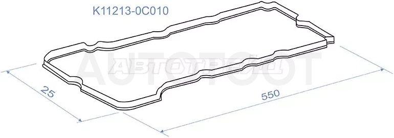 Прокладка клапанной крышки TOYOTA HIACE TRH2## 05-/HILUX TGN15 05-/FORTUNER TGN51/61 05