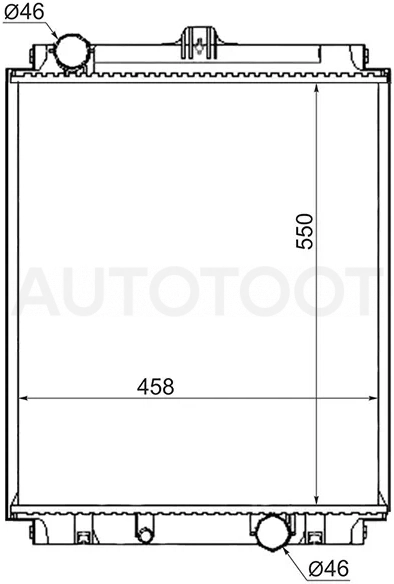 Радиатор Mitsubishi Fuso Canter FE5 93-02 / Fuso Canter FE6 93-02