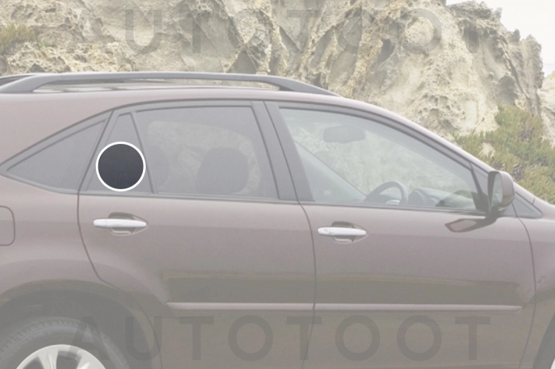 Стекло форточки (уголок) задней правой двери -  для TOYOTA HARRIER, LEXUS RX300, LEXUS RX330, LEXUS RX350, LEXUS RX400