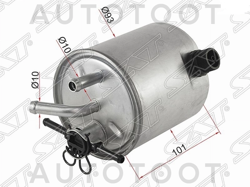 Фильтр топливный 2.2/2.5/3.0 (дизель) -2100670SX Stellox для NISSAN PATROL, NISSAN X-TRAIL