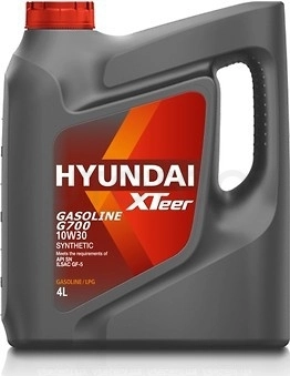 10W-30 Масло моторное синтетическое "Gasoline G700 10W-30", 4л - Артикул 1041003 - Производитель Hyundai-Kia - Фото, Отзывы, Цены