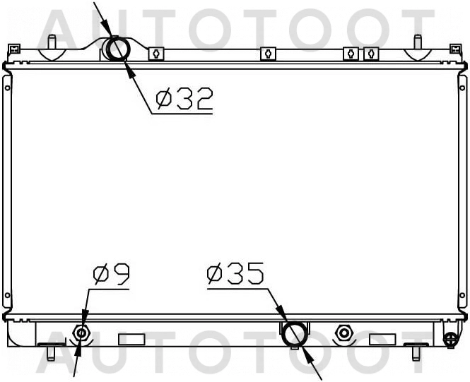 Радиатор охлаждения MT -  для DODGE NEON